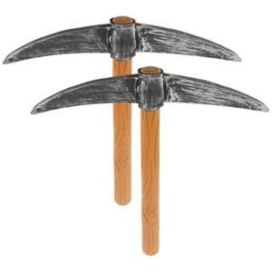 BESTYASH Pickaxe Props - 2Pcs Dwarf Costume Accessories Foam Pickaxe & Toy Shovel for Halloween Cosplay Party Stage Performance