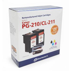 Remanufactured Inkjet Cartridges Replaces Canon PG-210/CL-211,One Black & One Color Cartridge