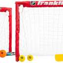 Franklin Sports - NHL Kids Folding Hockey Goals Set - (2) Street Hockey & Knee Hockey Goals - (2) Adjustable Youth Hockey Sticks, (2) Knee Hockey Sticks, (2) Mini Hockey Balls + (1) Street Hockey Ball
