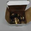 Twinkle Star 2 Pack Garden Hose Splitter 2 Way, Heavy Duty Brass Connector Tap Splitter, Y Connector Brass Garden Hose Adapter with 2 Valves