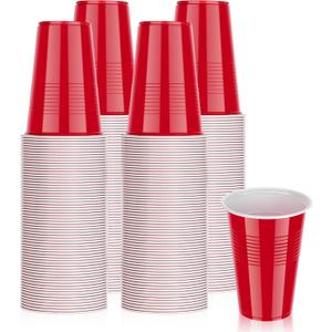 16 oz. - 200 Count Plastic Party Cups - Two-toned Drinking Cups for Party, Events, and Everyday Use