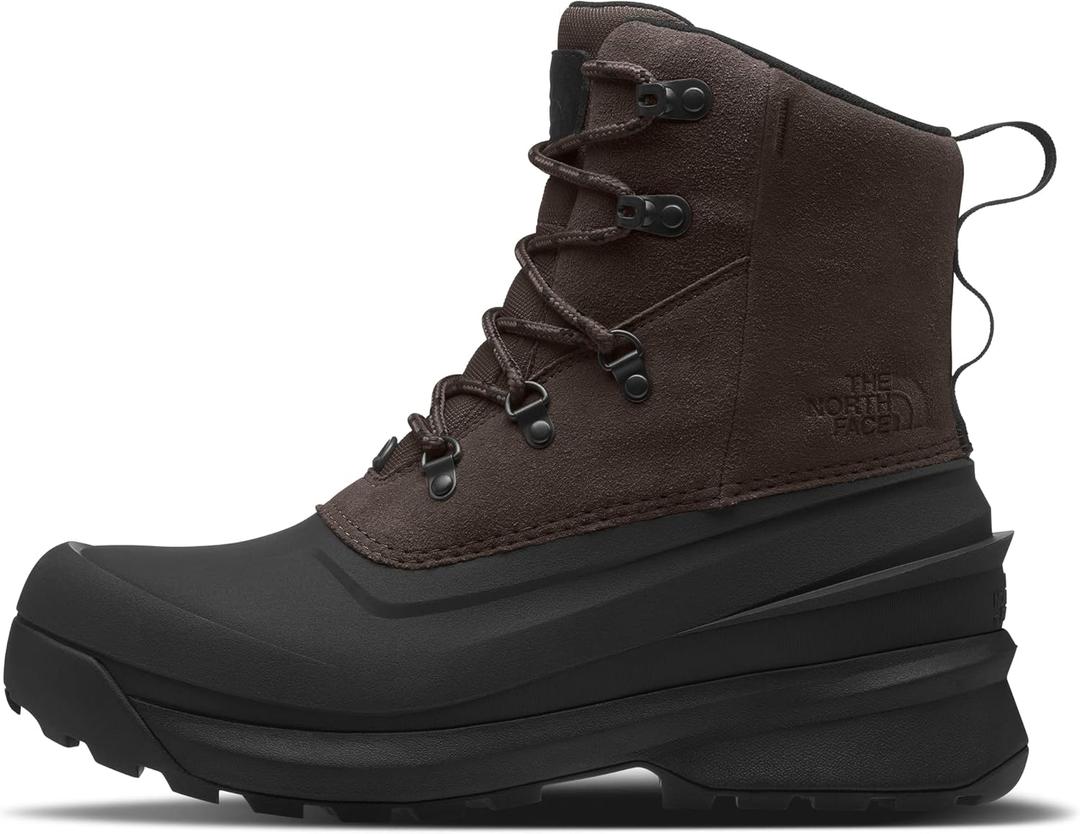 The North Face mens Chilkat V Lace-up Waterproof Snow Boot | 200g of Premium Insulation (12, Coffee Brown/Tnf Black)