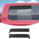 Linskip Aluminum Rear Window Vent Shades Compatible with 2015-2026 Ford F150 Crew Cab, Louvered Rain Deflectors for Rear Door Windows, Exterior Accessories