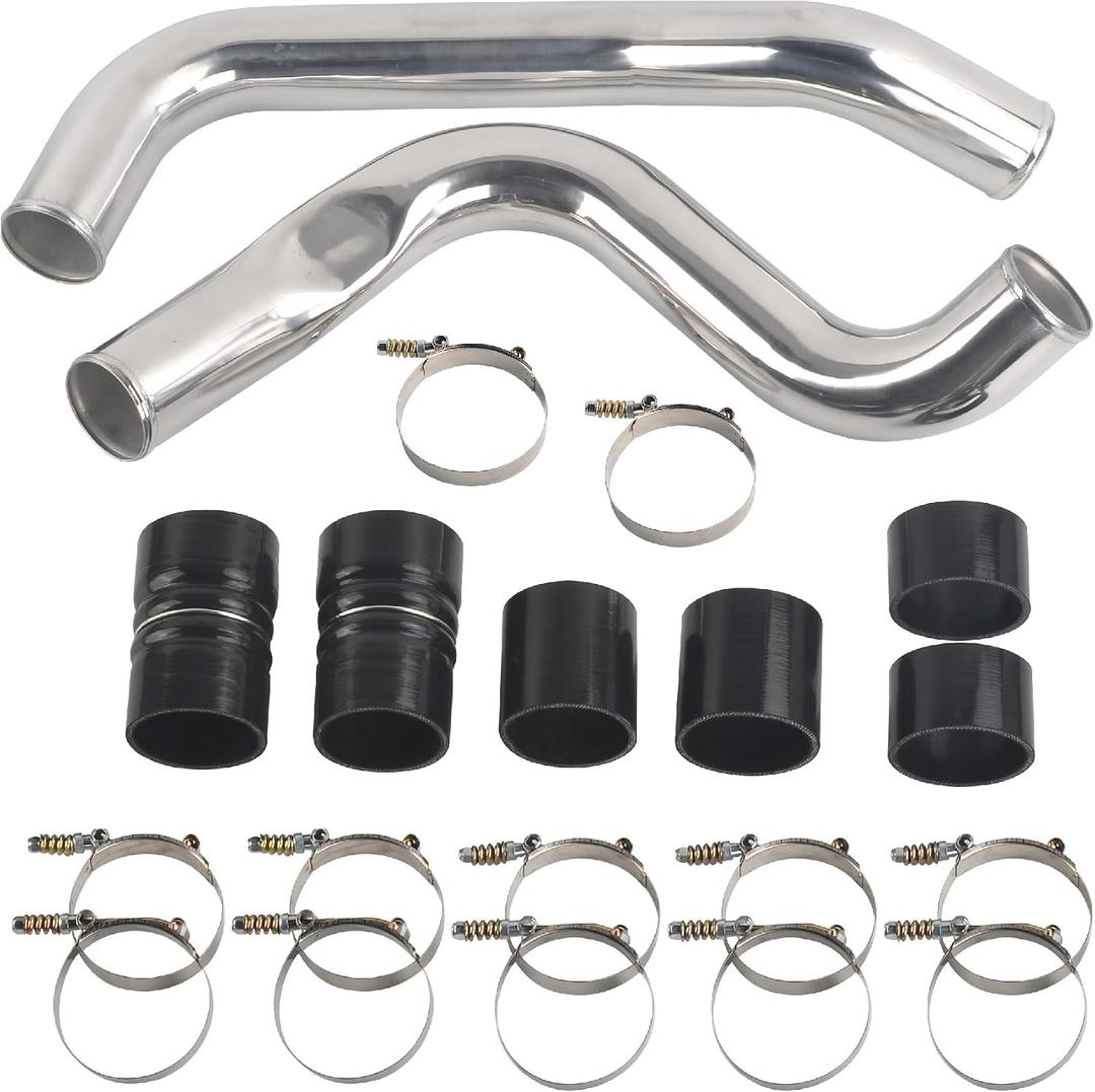 3 Inch Aluminum Intercooler Pipe Boot & Clamp Kit, Sliver