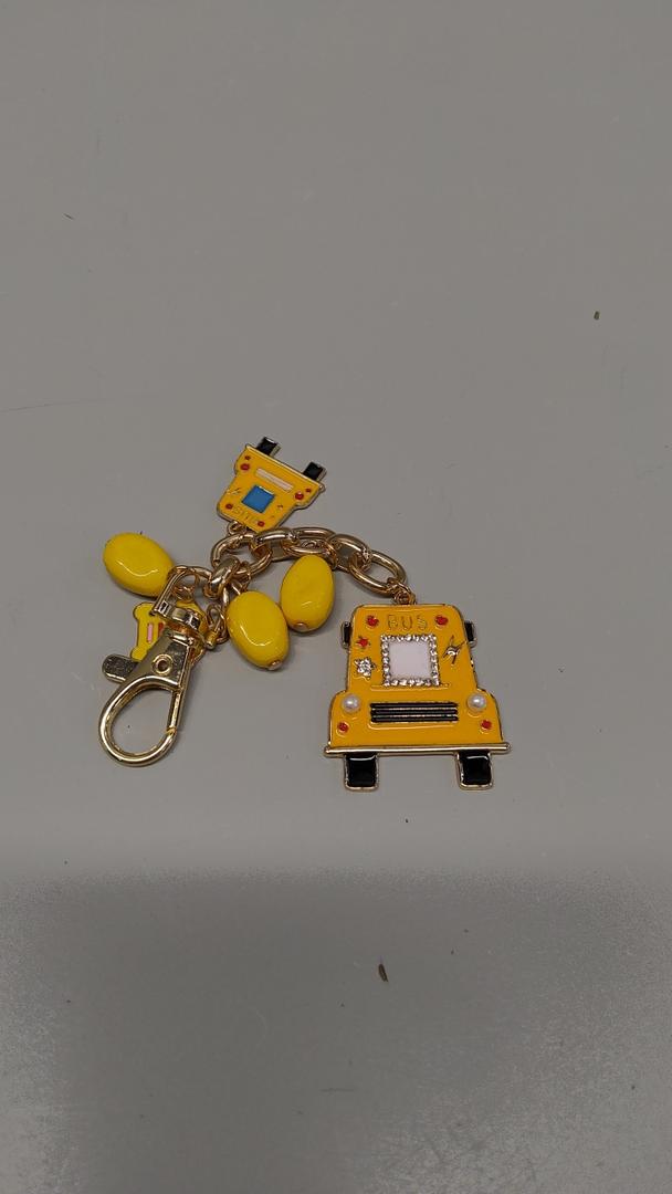 Keychain,Bus,yellow