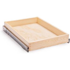 20”W x 21”D x 3”H Soft Close Slide Out Wood Drawer Organizer for Kitchen, (Cabinet Width>20.5 inches for Bottom Assembly, Width= 20 inches for Side Assembly)