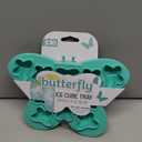 JOIE ~ Butterfly Shaped Silicone Ice Cube Tray- BPA Free~12 Cavities, Green 