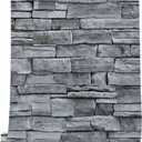 practicalWs 17.71" x 393.7" Grey Brick Wallpaper Peel and Stick, Removable Waterproof Wall Paper, Vinyl Self-Adhesive Contact Paper for Kitchen Bedroom Living Room Walls (Gray)