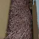 Winlyn 15 Pcs Christmas Artificial Cedar Sprays Rose Gold Glittered Faux Cedar Stems Christmas Tree Ornament Picks 14.4" for Rose Gold Christmas Tree Wreath Wedding Holiday Centerpiece DIY Project