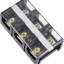 uxcell Dual Rows 3 Positions 600V 100A Wire Barrier Block Terminal Strip