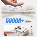 for iPhone 17 Pro Case for Women Girls with Stand,【Compatible with MagSafe】,【Camera Control】,【Full Camera Protection】, Cute Wave Magnetic Phone Case for iPhone 17 Pro,Stone