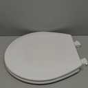 BEMIS 500EC 390 Toilet Seat with Easy Clean & Change Hinges, 1 Pack Round, Cotton White