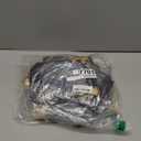 Sieral 50 Pcs Thank You Satin Gift Bags with Drawstring Jewelry Candy Pouches for Valentines Easter Wedding Baby Shower Birthday Holiday Party Thank You Bag for Gift Wrap(Black, Gold,5 x 7 Inch)