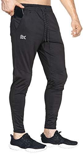 BROKIG Mens Lightweight Gym Jogger Pants, Men's Workout Sweatpants with Zip Pocket , Size XL,  2 PCS