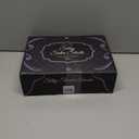 DECOLURE Satin Bed Sheets - 4 Piece Luxury Silky Queen Size Bedding Set - Softer Than Silk, Wrinkle-Free with 15” Deep Pocket Fitted Sheet, Perfect for Hair & Skin, Gifts for Women (Striped Gold)