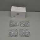 Nuenen 100 Pcs Acrylic Hanging Crystals for Centerpieces Chandelier Clear Crystal Garland Strands Ornament Acrylic Clear Beads Prisms Pendant for Christmas Tree Window Home Decoration(Lantern)