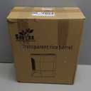 Sooyee Clear Rice Dispenser, Large Cereal Dispenser with Lid Time Scale, Measuring Cylinder Moisture Proof Airtight Food Dispenser Bucket for Rice, Corn,Coffee Bean,Grain,Soybean & Oatmeal (22 Lbs)