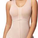 SHAPSHE Fajas Colombianas Moldeadoras BBL Post Surgery Stage 2/3 Body Shaper Tummy Control High Compression Garment Shapewear (X-Small, Beige)