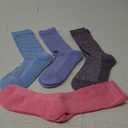 Doctor's Select Diabetic Socks - 4 Pairs Non Binding Socks for Women and Men (Medium, Dark Blue/Pink/Light Blue/Purple - 4 Pairs)