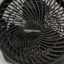 Amazon Basics Air Circulator Desk Fan for Bedroom, Home and Office, 90-Degree Tilt Head, 3 Speed Settings, Cooling, 35 Watts, Black, 11.1"W x 6.3"D x 10.9"H