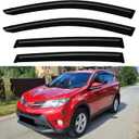 Window Visors Rain Guards for 2013-2018 Toyota Rav4, Out-Channel Window Vent Wind Deflectors Visors Shades for 13-18 Toyota Rav4