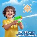 2 x Water Guns for Kids Adults, 6 Pack Squirt Guns Soaker Blaster 220CC Capacity Long Range Super Water Gun Pistols for Boys Girls Toddlers Swimming Pool Water Toys (6)