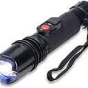 POLICE Stun Gun 305 - Rechargebale with LED Flashlight, Black
