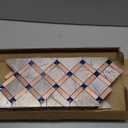 XUANINY Peel and Stick Metal Hexagon Tiles, Self Adhesive Decorative Waist Line Mosaic Tiles, Wall Panels for Kitchen Backsplash, Bathroom, Bedroom, Living Room (10 Printed Maple Leaf)