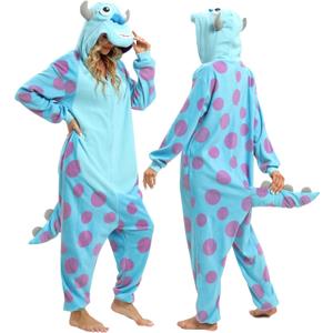 Lianshp Adult Animal and Sea Creature Onesie Pajamas Halloween Cosplay Costume (Small, Blue)