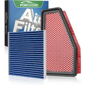 HEPA Cabin Air Filter and Engine Air Filter Fit for Cherokee 2019-2020 L4 2.4L, Cherokee 2019-2020 V6 3.2L Replacement CF12307 68245310AA (Not Fit for Grand Cherokee) Accessories