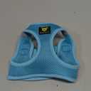 EcoBark Rapid Fastener Super Comfort Fully Adjustable Double Padded Step in Dog Harness (Medium, Sky Blue)