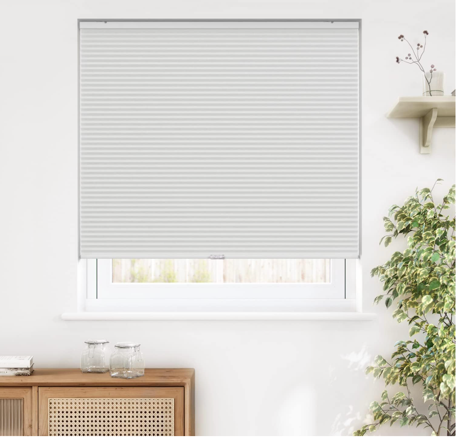 Cordless Cellular Shades, White
Blackout Fabric Protects Privacy, With Thermal Insulation & Noise Reduction, Safe Cordless Design for Kids & Pets