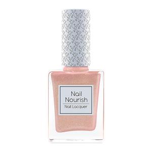Kay Beauty Nail Nourish Glitter Pastel Nail Enamel Polish, Rose Gold Sparkle, 0.3 oz - Quick Dry - Gel Effect - Lustrous Shine - Hydrating - Chemical Free - Rich in Calcium, Avocado Oil, Vitamin E