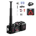 VEVOR Electric Car Jack, 5 Tons /11000 lbs, Scissor Jack with Built-in Inflator, 12V Tire Change Replacement with Impact Wrench & LED Light, Portable Jack kit for Sedan, SUV, Truck