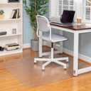 Ilyapa 2 Pack Office Chair Mat for Carpet 36"X 48"Heavy Duty Clear PVC for Hardwood & Tile Floors, Home or Office Protection, Best Floor Mat