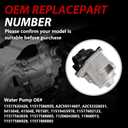 11517632426 Electric Engine Water Pump Compatible with BMW X3 X4 X5 X6 335i 535i 535i xDrive 640i 740Li Z4 ActiveHybrid 5/7 2008-2018 3.0L L6, fit N54 N55 Engine, Replaces#11517586929 A2C59514607