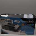 95kpa Vacuum Sealer Machine, Commercial Full Automatic Food Sealer, Vacuum Sealer for Food with Cutter, 10 Pre-cut Bags & Bag Rolls and Accessory Hose, Fully Starter Kits, Black Silver