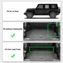 LASFIT Floor Mats & Trunk Mat for Jeep Wrangler JL 2018-2025 2026 4 Door Cargo Without SUBWOOFER (Not for JK/Not PHEV/Not 2-Door), All Weather TPE Custom Cargo Mat Fit for Flat Load Floor Gas Type