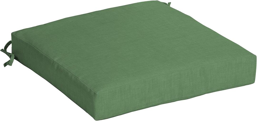 Arden Outdoor Seat Cushion, 19 x 19, Rain-Proof, Fade Resistant Bright Moss Green Leala