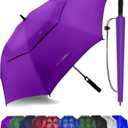 Golf Umbrella Large 54/62/68/72 Inch, Extra Large Oversize Double Canopy Vented Windproof Waterproof Umbrella, Automatic Open Golf Umbrella for Men and Women and Family.