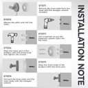 Matte Black 5 Piece Bathroom Hardware Set,SUS304 Stainless Steel Lightweight 24 Inch Bath Towel Bar Set