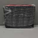 Pamnest Comforter Set Queen Size, Red Black Vintage 7 Pcs Bedding for Kids and Adults, Geometric Striped Abstract Bed Sheet Sets with Fitted Sheet 2 Pillowcases & 2 Shams for Bedroom Bed Decor