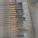 Paint Brushes Set of 24 Pieces Wooden Handles Brushes with Canvas Brush Case, Professional for Oil, Acrylic and Watercolor Painting (Large)