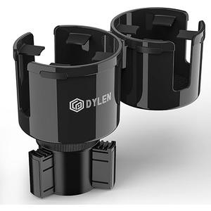 DYLEN Car Cup Holder Expander, 2 in 1 Cup Holder Adapter Extender for Car with Expandable Insert, Fits Yeti, Hydroflask and Other Large Water Bottles & Mugs in 2.2"-4.6" (10-46oz)