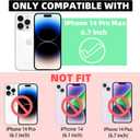 ZONRW for iPhone 14 Pro Max Case Magnetic,for Women Girls Soft Cute Wave Frame Curly Shape Love Heart Luxury Plating Phone Case Compatible with MagSafe Shockproof Back Cover 6.7"-Light Purple