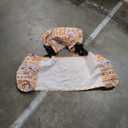 Blueweenly 2 Pack Inflatable Pool Float for Adult Adjustable Hammock Float Chair Fabric Pool Lounge Chairs Blow up Water Chairs Rafts for Summer Swimming Party Fun(Blue, Orange, Bohemia)