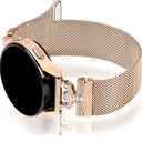 JOYOZY Magnetic Bands Compatible with Samsung Galaxy Watch 7/FE/5/6/4 40mm 44mm/Galaxy Watch 5 Pro 45mm/Galaxy Watch 4/6 Classic 42mm 46mm 43mm 47mm/Active2 Band,20mm D-shaped with Diamonds Mesh Strap