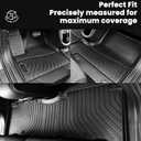 Auxko All Weather Floor Mats Cargo Liner Fit for Honda HR-V(Include Hybrid) 2023 2024 2025 2026 TPE Rubber Liners HRV Accessories All Season Guard Odorless Anti-Slip Floor Mats Cargo Liner