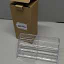 Jutom 1 Pcs 8 Pocket Acrylic Business Card Holder 7.68 x 3.43 x 3.82 Inch Multi Business Card Holder Display Clear Stand Card Organizer for Desk Literature Flyer Pamphlet