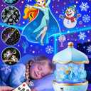 Frozen Toys, 15 Music+16 Films+315 Colors Night Light for Kids, 360+Remote+Cordless Star Projector for Kids Night Light Projector, Princess Toys for Girls Room Decor, Princess Gifts Frozen Gifts